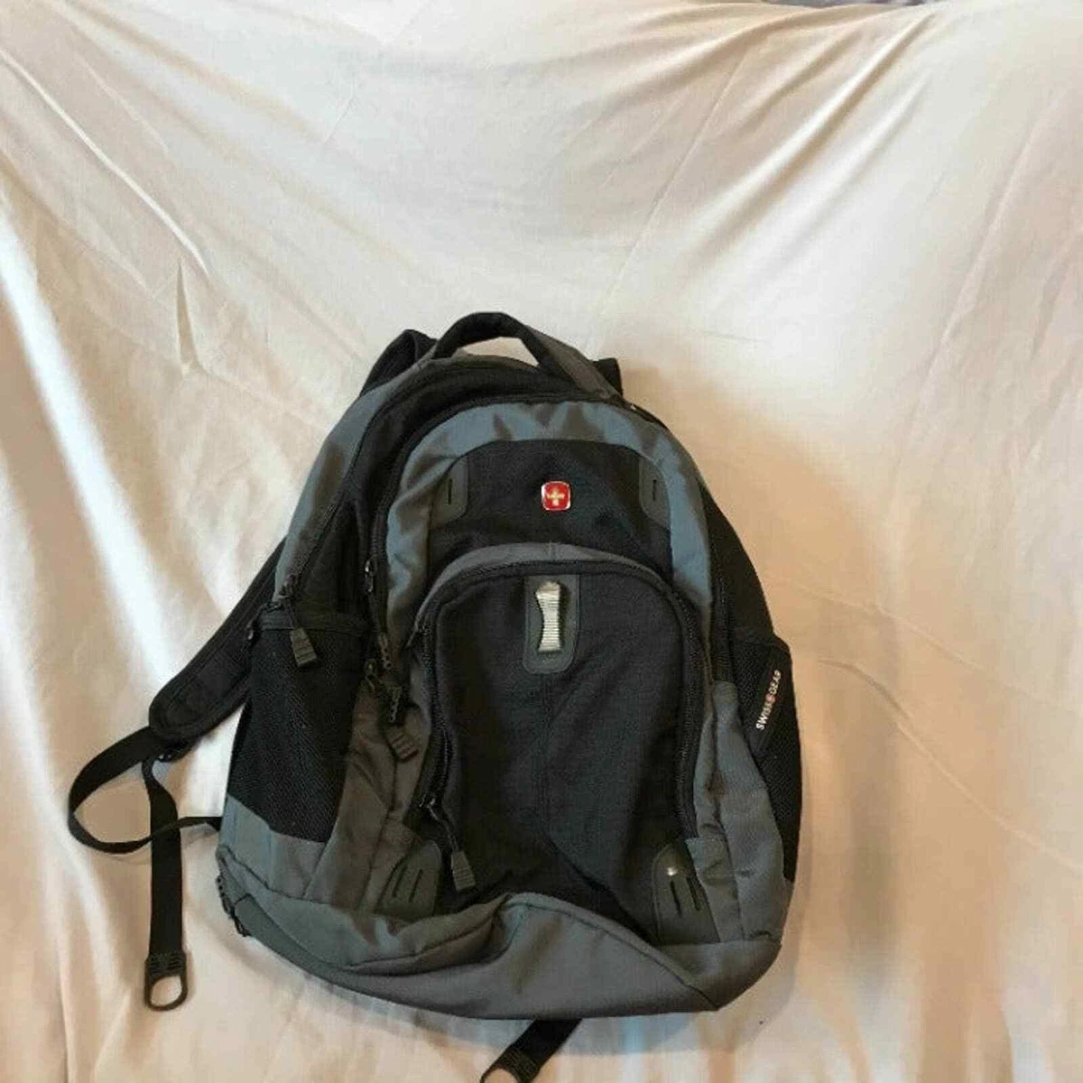 Swiss Gear Black Grey Red Cross Backpack