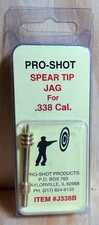 PRO SHOT SPEAR TIP JAG FOR .338 CALIBER #J338B BRASS