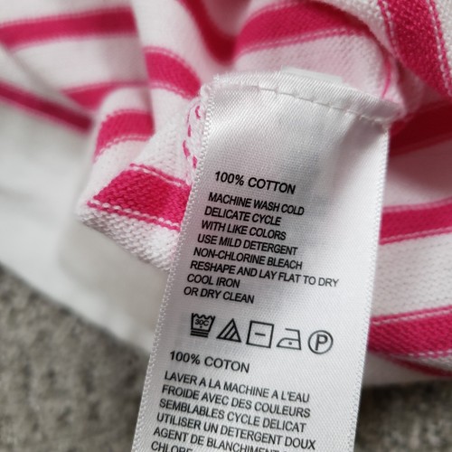 Tommy Bahama Hoodie Womens Medium White Pink Drumm Stripe Sweatshirt NEW - Picture 9 of 10