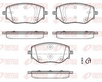 Bremsbelagsatz Scheibenbremse Remsa 1887.00 FüR Renault Clio 5 LPG B7MT Sce B7MG