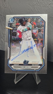 2026 Bowman Luis Arana Chrome Auto Autograph 1st Prospect #CPA-LA Marlins