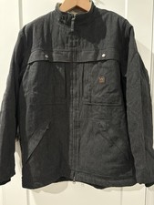 Walls Outdoor Goods Insulated Work Jacket Mens Large Black Duck Camo Lined