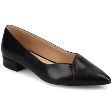 Journee Women's Carmin Medium and Wide Width Dress Flats Black 10