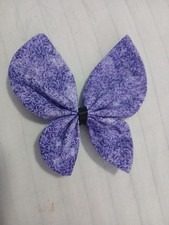 Purple Butterfly Hair Bow Clip
