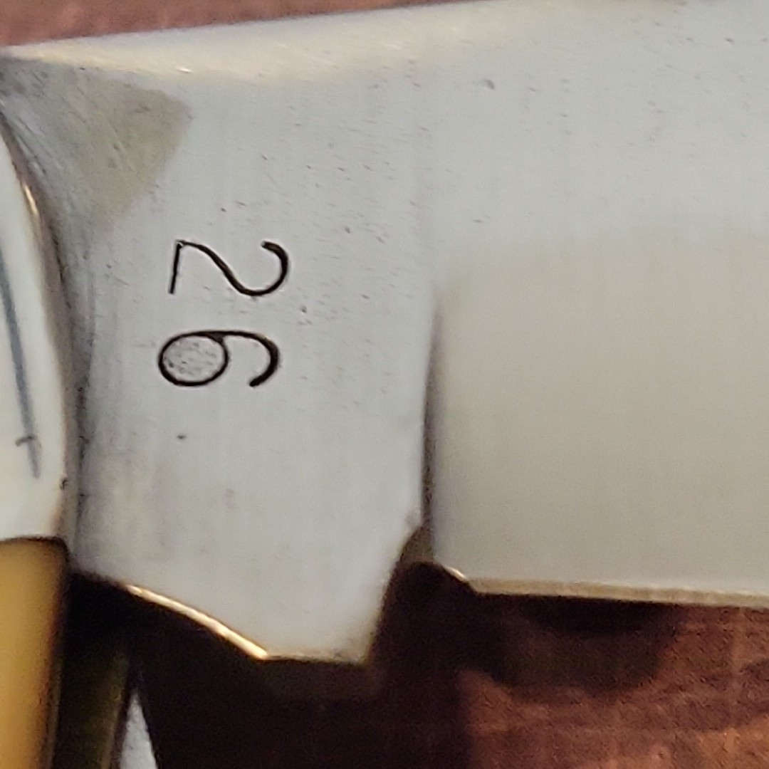 CAMILLUS SILVER SWORD #26 Hunters Knife Made In USA Jigged DELRIN Handles