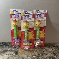 2025 POK MON PIKACHU PEZ DISPENSER WITH CANDY. BRAND NEW SEALED 3 Total