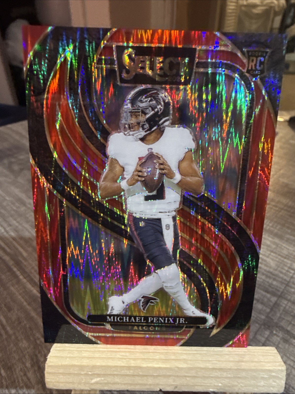 2024 Panini Select - Premier Level Michael Penix Jr. #110 Red Shock Prizm 17/249