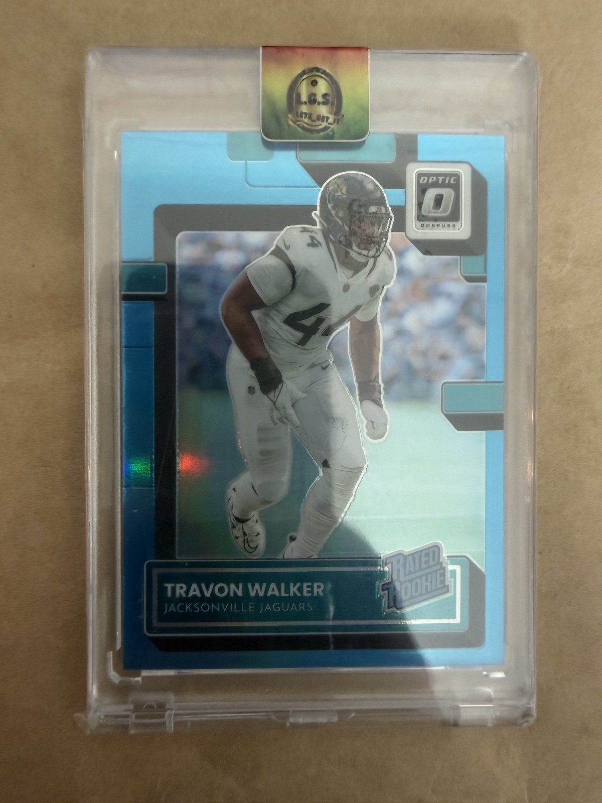 2022 Panini Donruss Optic - Rated Rookie Travon Walker #225 Aqua Prizm /299 (RC)