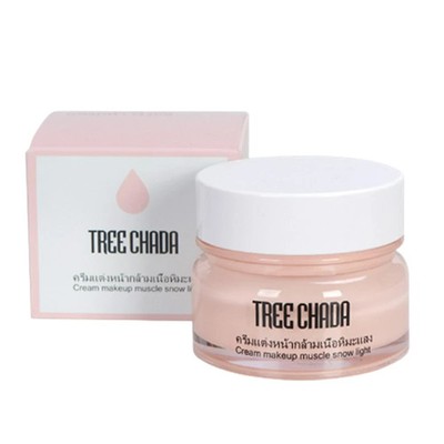 3 x 50ml Cream Makeup TREECHADA Muscle Snow Light Brighten Soft Skin Care .