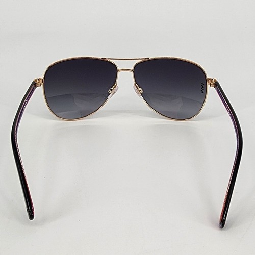 Missoni Gold and Black Frame Women's Aviator Sunglasses - Picture 5 of 12