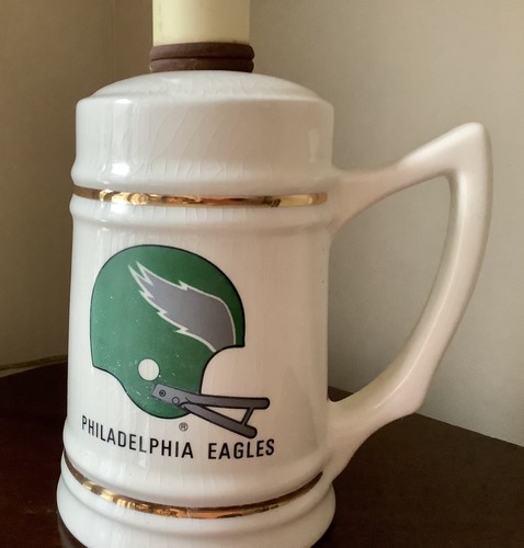 Vintage Ceramic Philadelphia Eagles Beer Mug Lamp - No Shade - Picture 2 of 11