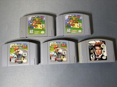 Authentic Super Mario 64 X2 - Mario Kart 64 X2 - GoldenEye 007 - Nintendo 64 N64