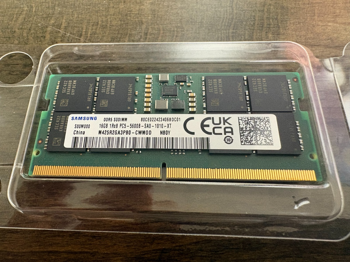 Samsung 16GB DDR5 5600MHz SODIMM Laptop RAM – M425R2GA3PB0 – PC5