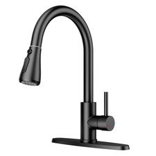 FEELSO Kitchen Faucets with Pull Down Sprayer, High Arc Single Handle Kitchen...