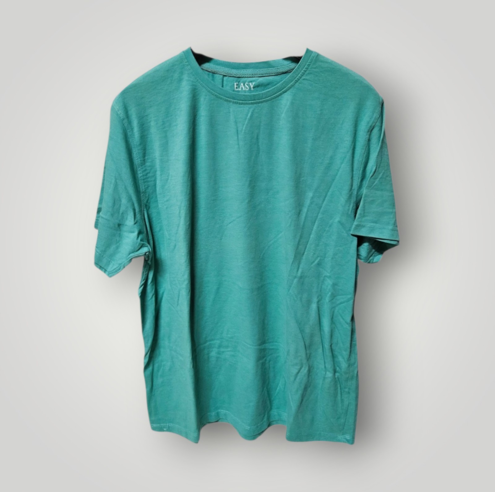T-shirt Uomo Manica Corta EASY Color Verde Acqua Tg XL