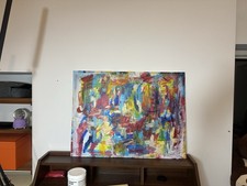 Original Abstract Painting On Canvas