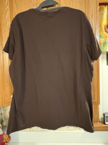 Crochet Because Murder Is Wrong T Shirt. Brown. Size 2XL - Foto 2 di 4