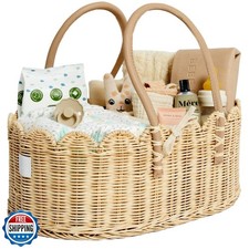 BEBE BASK Premium Baby Diaper Caddy Organizer - Handmade and Awar