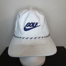Nike Dri-Fit Aerobill Classic 99 Golf Hat White Adjustable Rope