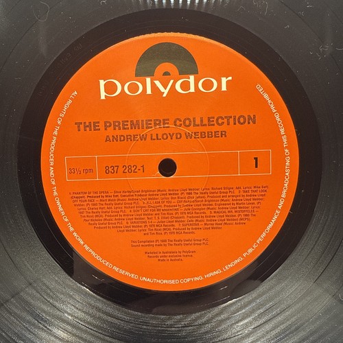 Andrew Lloyd Webber - The Premiere Collection LP - Polydor Records 1988 - Picture 6 of 7