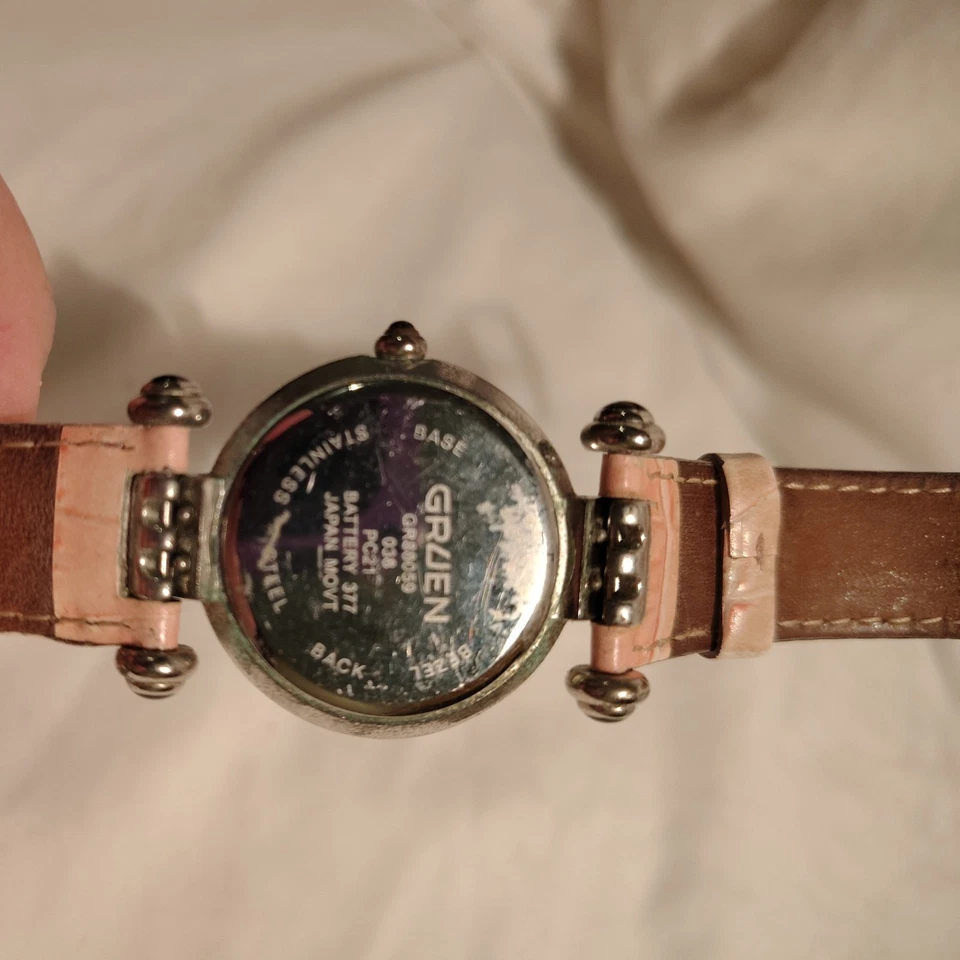 Reloj ADRIANNE VITADINI Mujer, Estrás Incrustación, Correa Cuero - Necesita Batería Foto 3 de 4