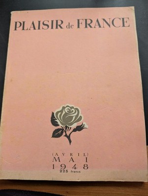 Plaisir de France Apr May 1948 Magazine Chanel Lancome Coty Vintage Fashion Ads
