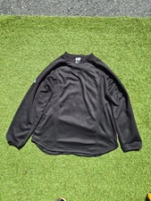 Majestic Therma Base Home Plate Tech Fleece Black Size Large 
