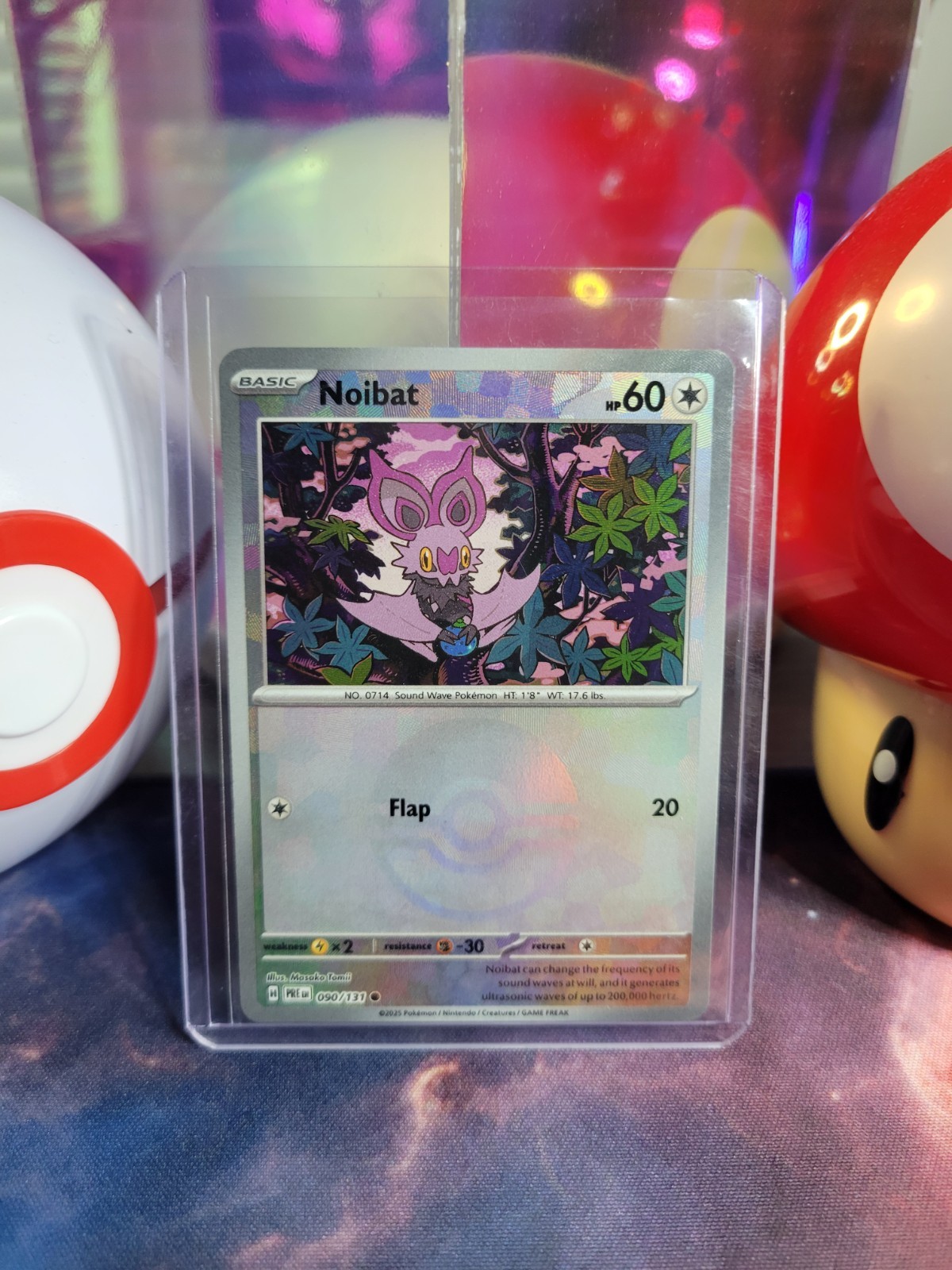 Noibat 90/131 Pokémon TCG S&V Prismatic Evolutions Pokéball Common Holo NM