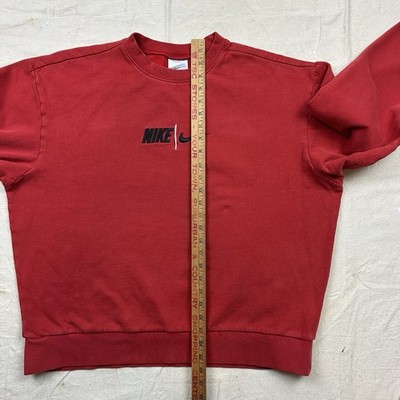 Vintage Y2K Nike Spell Out Center Swoosh Sweatshirt Crewneck Size