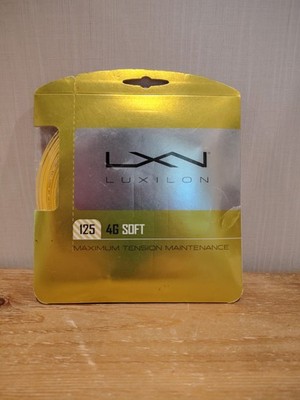 Luxilon 4G Rough Tennis String, Gold, Gauge/1.25mm