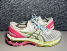 Asics Gel-Kayano 27 White Pink Running Shoes Sneakers Women  s Size 9 1012A761