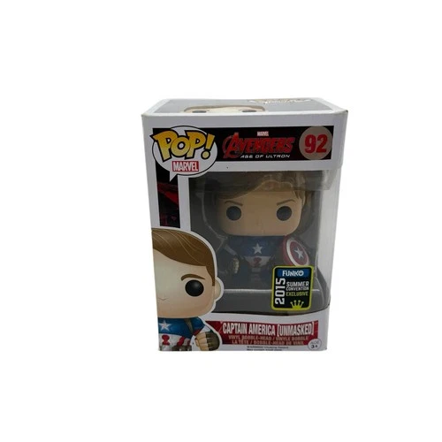 FUNKO POP! Marvel: Captain America [UNMASKED] Summer Con 2015 Exc #92