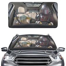 Windshield Sun Shade for Car SUV Truck 64x32 Inches , Size M 04. Color