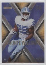 2021 Wild Card MATTE X-Plode Gold - Blue X 53/60 Javonte Williams Rookie RC 12ty. rookie card picture