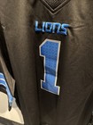 New Detroit Lions Jameson Williams STITCHED  #1 BLACK Jersey Men’s 3XL — photo 6