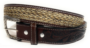 WESTERN LEATHER BELT HAND CRAFTED COWBOY RODEO LEATHER BELT pour homme, CINTO VAQUERO