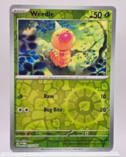 Pokemon TCG Weedle 013/165 Sv Scarlet & Violet 151 Reverse Holo Cmn Eng