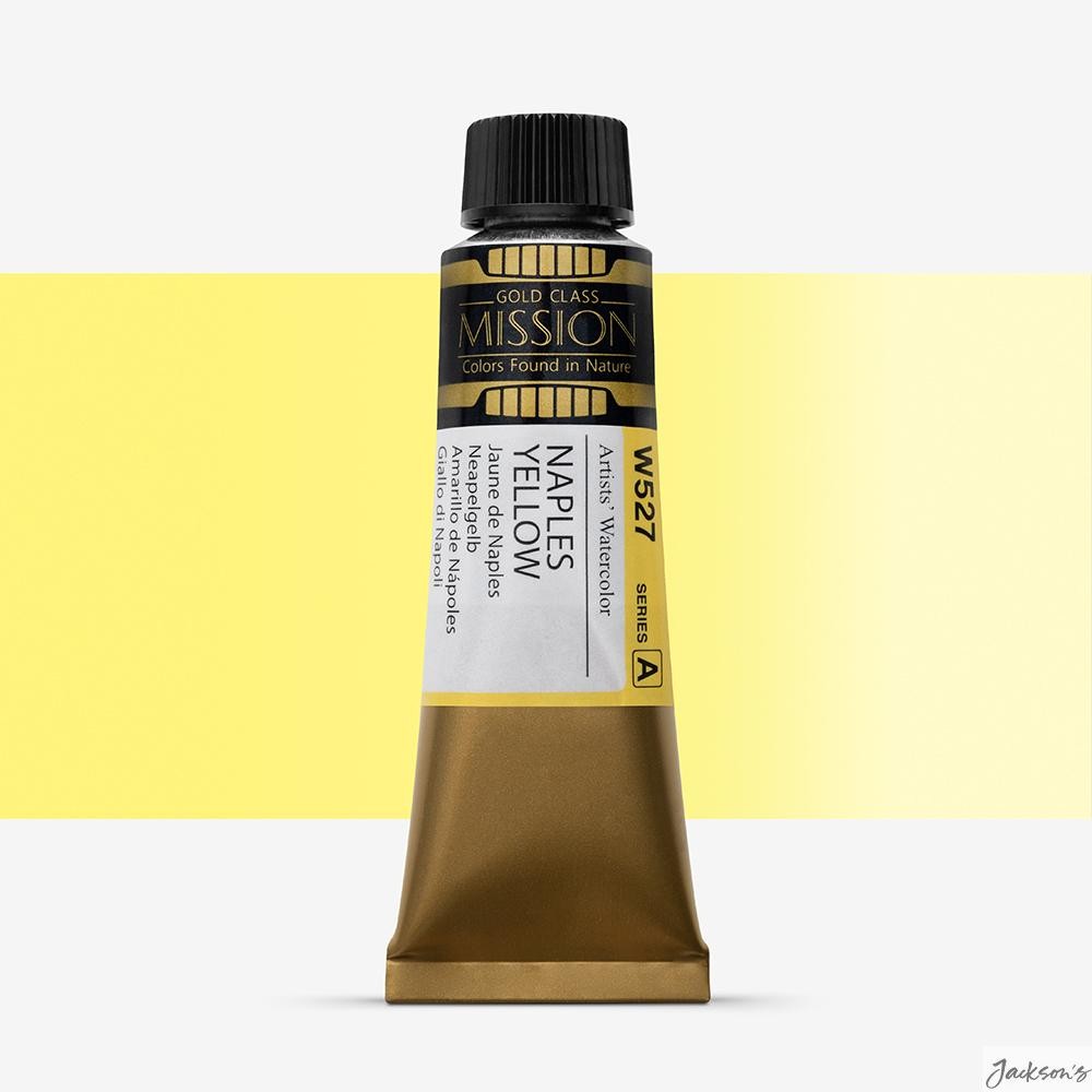 Mijello Mission Gold Watercolour Paint Tube 15ml Naples Yellow For Artists