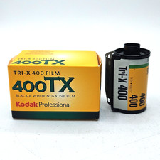 2 Rolls Kodak Tri-X 400, New Old Stock Expired 35mm Black and White Film, Lot 9