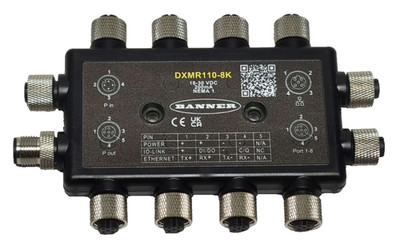 Banner Engineering DXMR110-8K IO-Link Master/Controller 8-Port I/O Controller