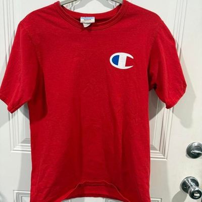 #ad Champion Men#x27;s Red T shirt $20.00