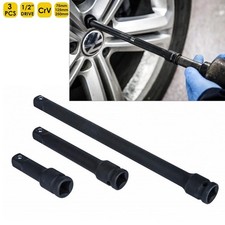 3PCS 1/2" IMPACT DRIVE SOCKET EXTENSION BAR SET TOOLS 75mm 125mm 250mm Long UK