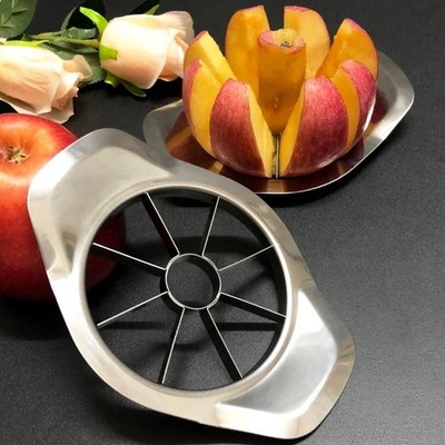 Stainless Steel Apple Cutter Divider Comfort Handle Fruit Vegetable Slicer