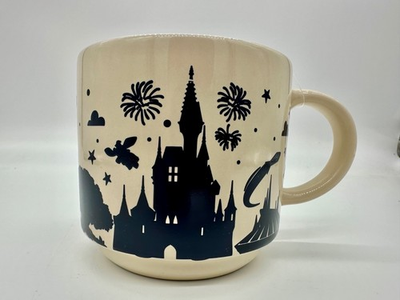 #ad Disney Parks WDW Color Changing Coffee Mug Cup Icons Castle Spaceship Earth NWT $29.99