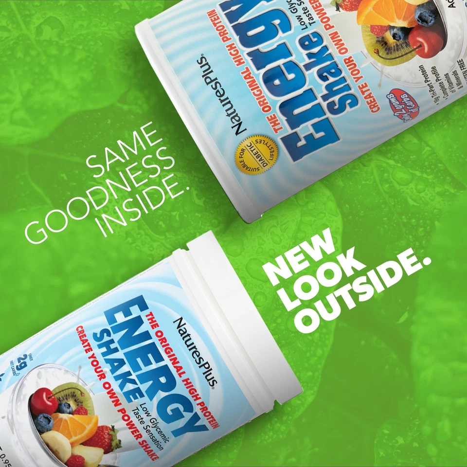 Batido energético NaturesPlus proteína en polvo a base de plantas bajo en calorías ceto amigable Foto 2 de 4