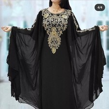 Dubai Farasha Gown Abaya Hand Work Kaftan Dress Islamic Stylish Long Moroccan