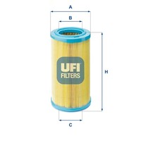 UFI Luftfilter 27.403.00 Filtereinsatz FüR CitroËN 306 N1 N3 7B Partner N5 Xsara