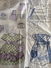 Daisy Kingdom Cut  Sew Fabric Panel Clothes 18  Doll, Lot Of 2