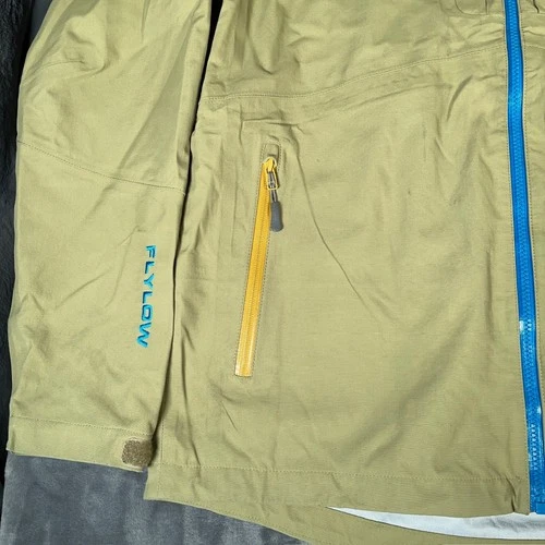 Flylow Jacket Mens Medium Green Hardshell Ski Snow Waterproof Huckberry Quantum image 5