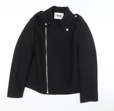 MSGM Motorradjacke Damen schwarz - Slim Fit, M